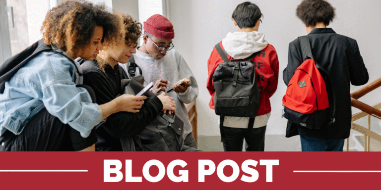 teens using cell phones in school